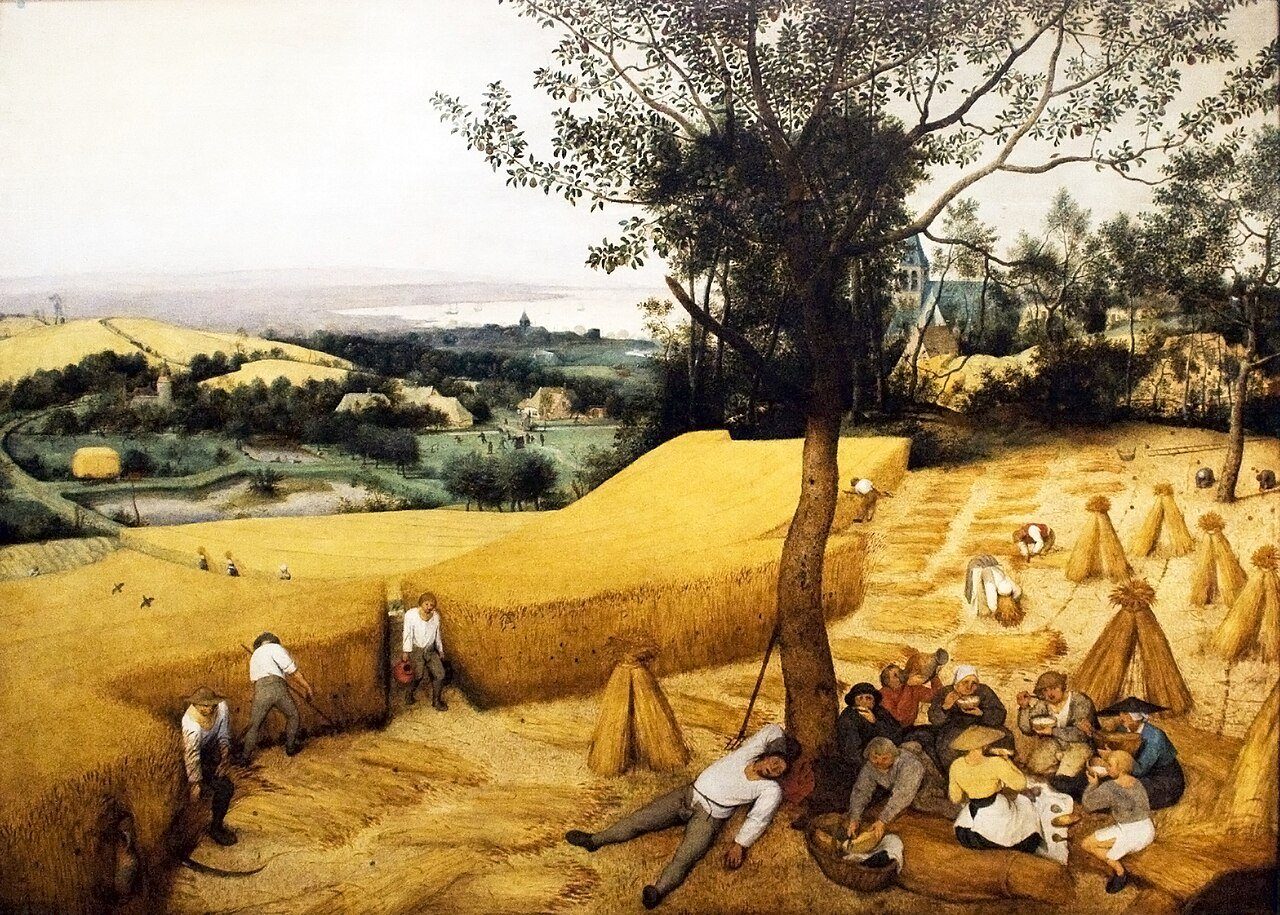 Pieter Brueghel Starszy, ,,Żniwa" (fragment)